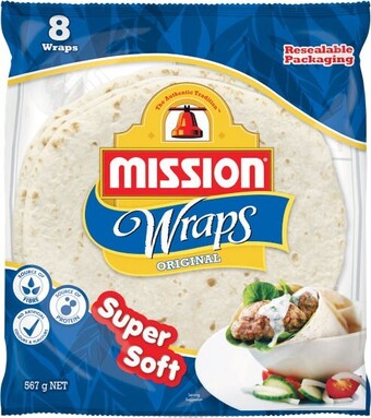 Woolworths Mission wraps varieties 425-567g pk 6-8 offer