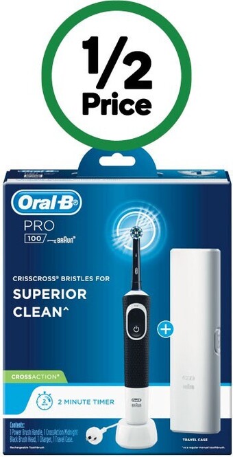 Woolworths Oral-b pro 100 electric toothbrush offer
