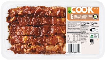 Woolworths Woolworths cook marinated kebabs 375g with rspca approved chicken offer