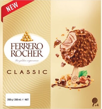 Woolworths Ferrero rocher or raffaello frozen dessert 280ml pk 4 – from the freezer offer