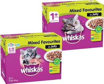 Woolworths Whiskas wet cat food pk 12 x 85g offer