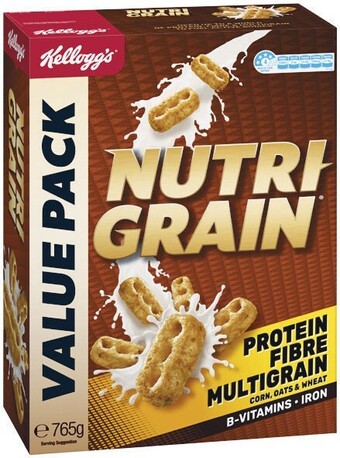 Woolworths Kellogg’s nutri-grain 765g offer