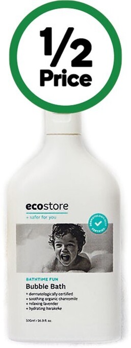 Woolworths Ecostore baby bubble bath 500ml offer