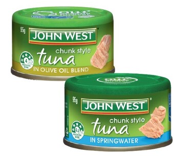 Coles John west tuna tempters 95g offer