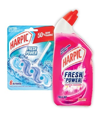 Coles Harpic fresh 39g or toilet cleaning liquid 700ml offer