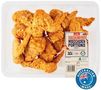 Coles Coles rspca approved chicken portions southern fried offer