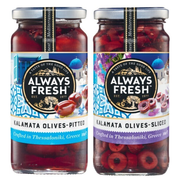 Always fresh kalamata olives 220g offer at Coles