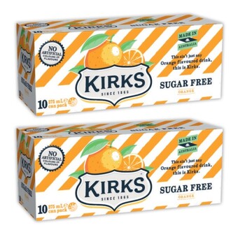 Coles Kirks soft drink 10x375ml offer
