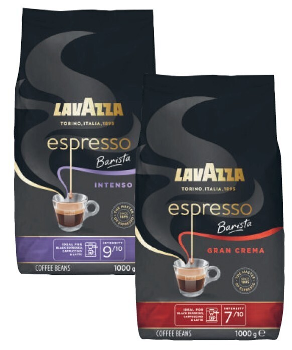 Lavazza espresso barista coffee beans 1kg offer at Coles