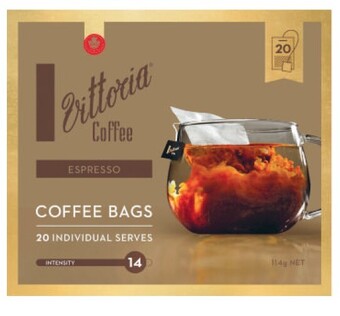 Coles Vittoria coffee bags 20 pack offer