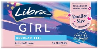 Coles Libra girl regular tampons 16 pack offer