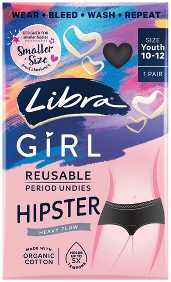Coles Libra girl reusable period underwear 1 pack offer
