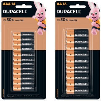 Coles Duracell coppertop batteries aa 16 pack or aaa 14 pack offer