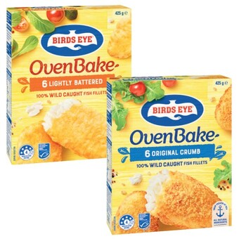 Coles Birds eye oven bake fish fillets 425g offer