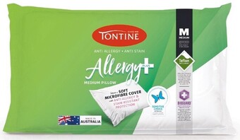 Spotlight 40% off tontine allergy plus standard pillow offer