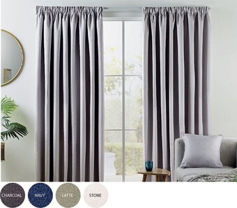 Spotlight Abbey blockout curtains pencil pleat offer