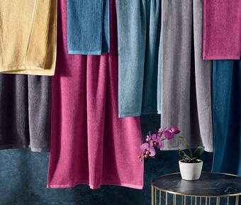 Spotlight Brampton house zero twist ribbed towel range offer