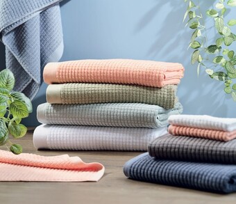 50% off dri glo balmoral textured towel range