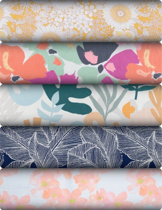 Print & plain linen & linen blends offer at Spotlight