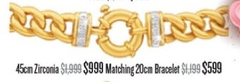 Shiels 45cm Zirconia Chain offer