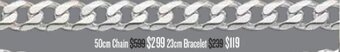 Shiels Silver Necklace Chain 50cm offer