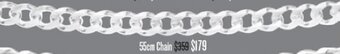 Shiels Silver Necklace Chain 55cm offer