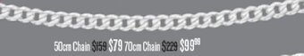 Shiels Silver Necklace Chain 50cm offer
