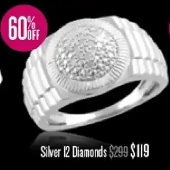 Shiels Silver 12 Diamonds offer