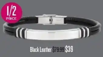 Black Leather Bracelet