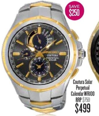 Shiels Coutura Solar Perpetual Calendar WR100 offer