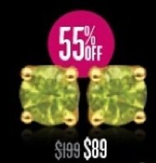Shiels Peridot Earrings offer