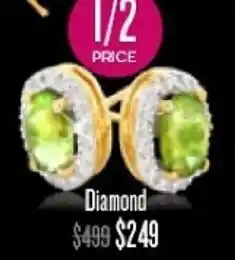 Shiels Peridot Diamond Earrings offer