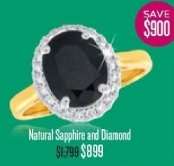 Shiels Natural Sapphire and Diamond Ring offer