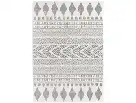 LivingStyles Mirage Adani Modern Tribal Rug, 160x230cm, Grey offer