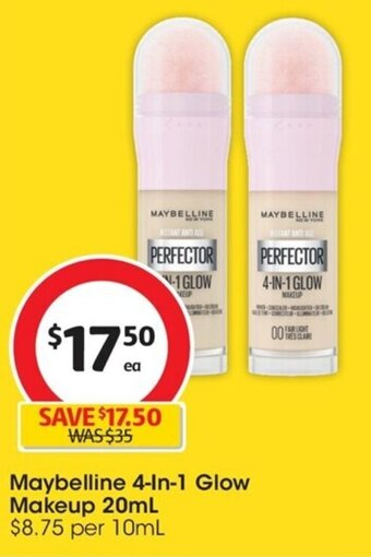 Coles Maybelline 4-In-1 Glow Makeup 20mL offer