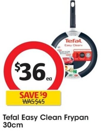 Coles Tefal Easy Clean Frypan 30cm offer