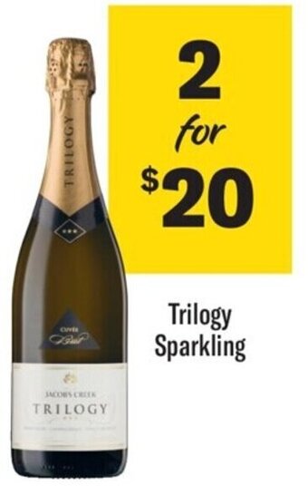 Coles Trilogy Sparkling offer