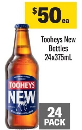 Coles Tooheys New Bottles 24x375mL offer