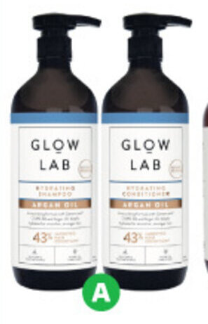 Woolworths Glow Lab Shampoo or Conditioner 600ml offer