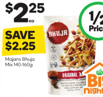 Woolworths Majans Bhuja Mix 140-160g offer