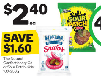 The Natural Confectionery Co or Sour Patch Kids 180-230g