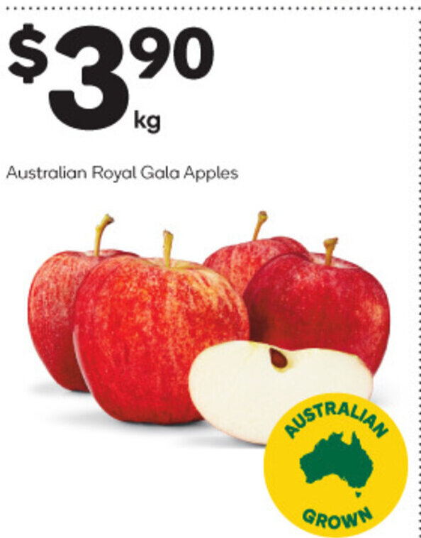 Australian Royal Gala Apples offer at Woolworths