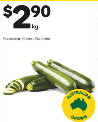 Woolworths Australian Green Zucchini offer