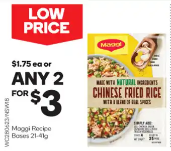 Woolworths Maggi Recipe Bases 21-41g offer