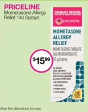 Priceline PRICELINE Mometasone Allergy Relief 140 Sprays offer