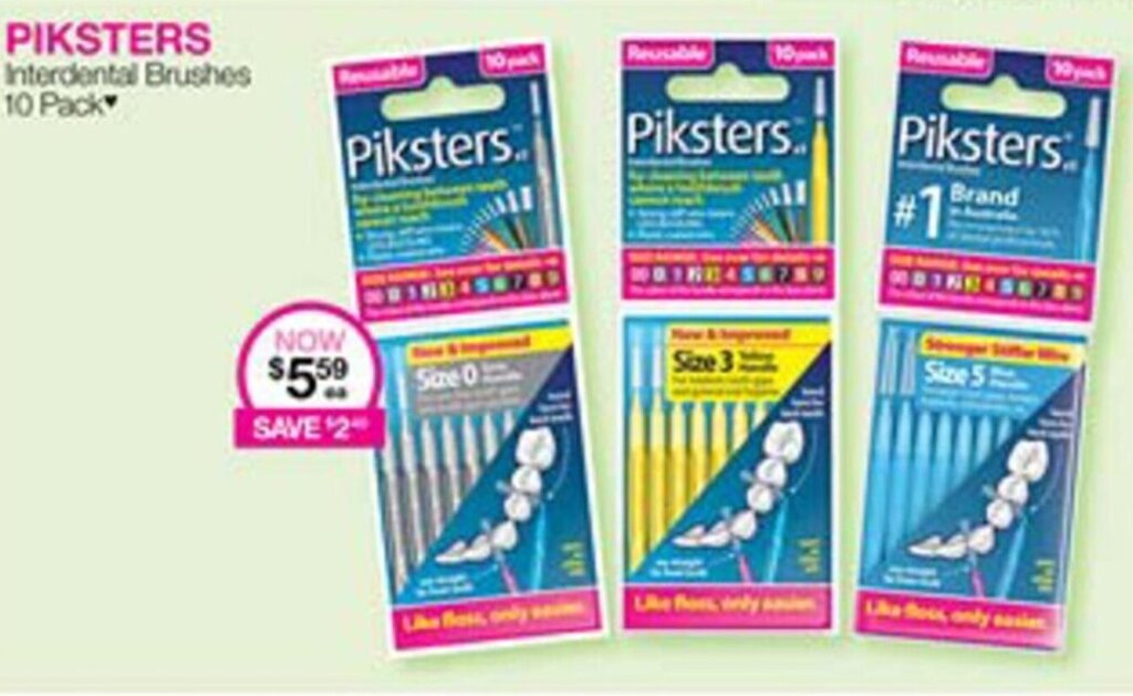 PIKSTERS Interdental Brushes 10 Pack offer at Priceline