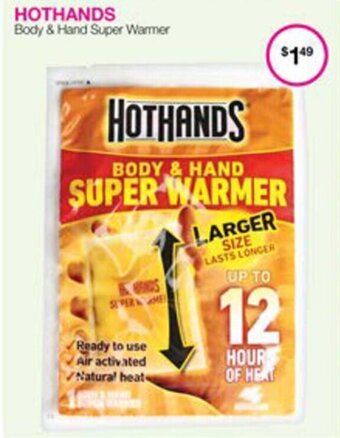 HOTHANDS Body & Hand Super Warmer