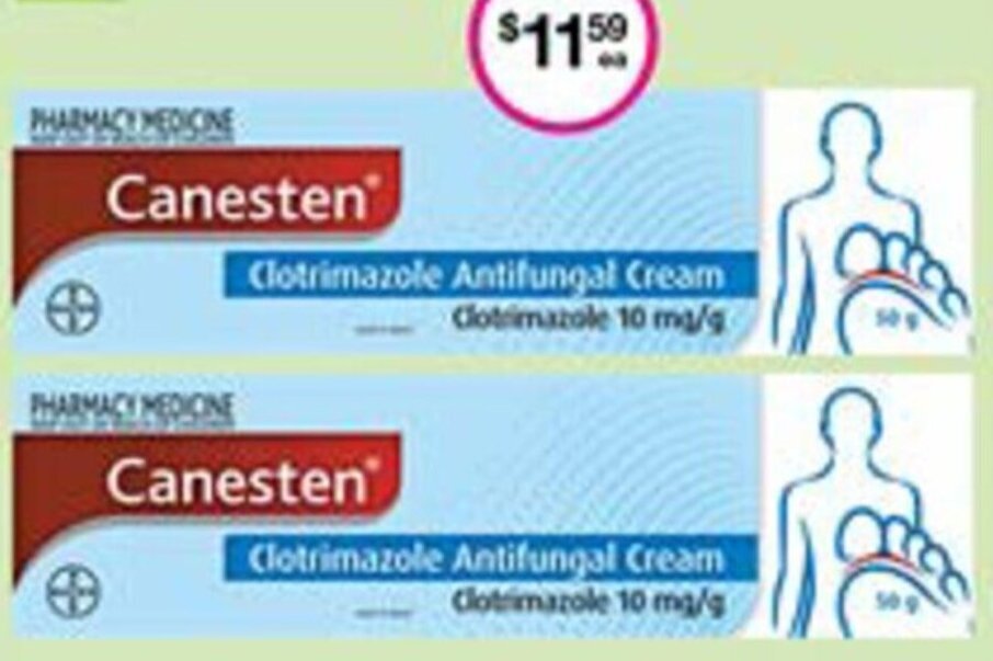 Canesten Clotrimazole Antifungal Cream 50g offer at Priceline