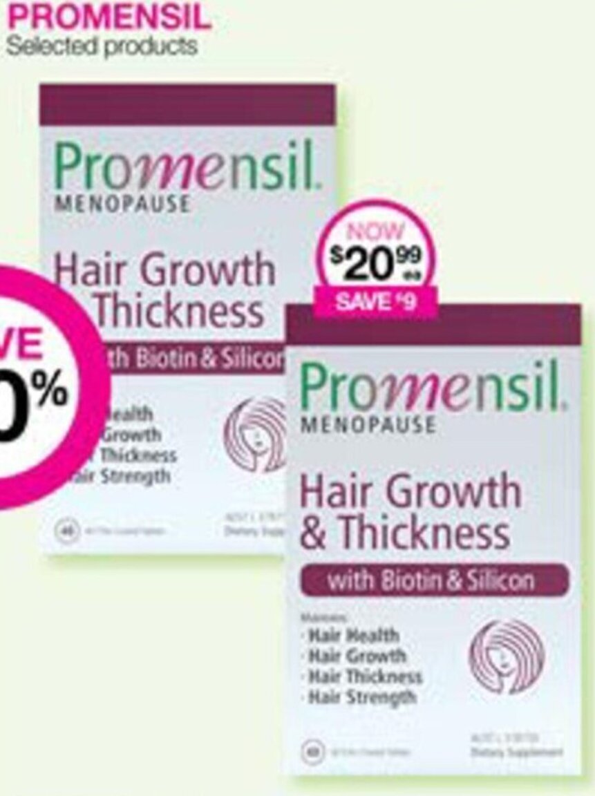 PROMENSIL Selected products Hair Growth & Thickness offer at Priceline
