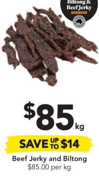 Drakes Beef Jerky and Biltong offer